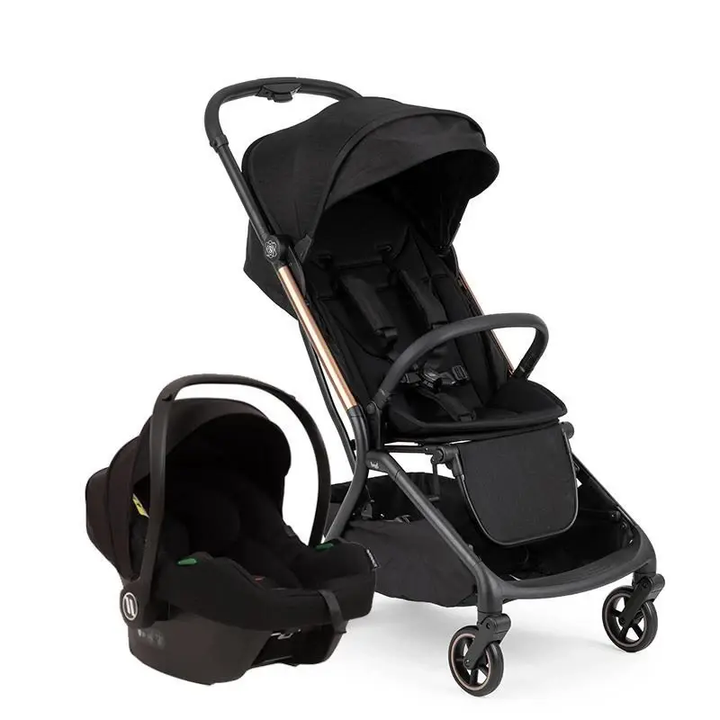 Bagi Atom Black Cosmo Travel Sistem Bebek Arabası Black Gold