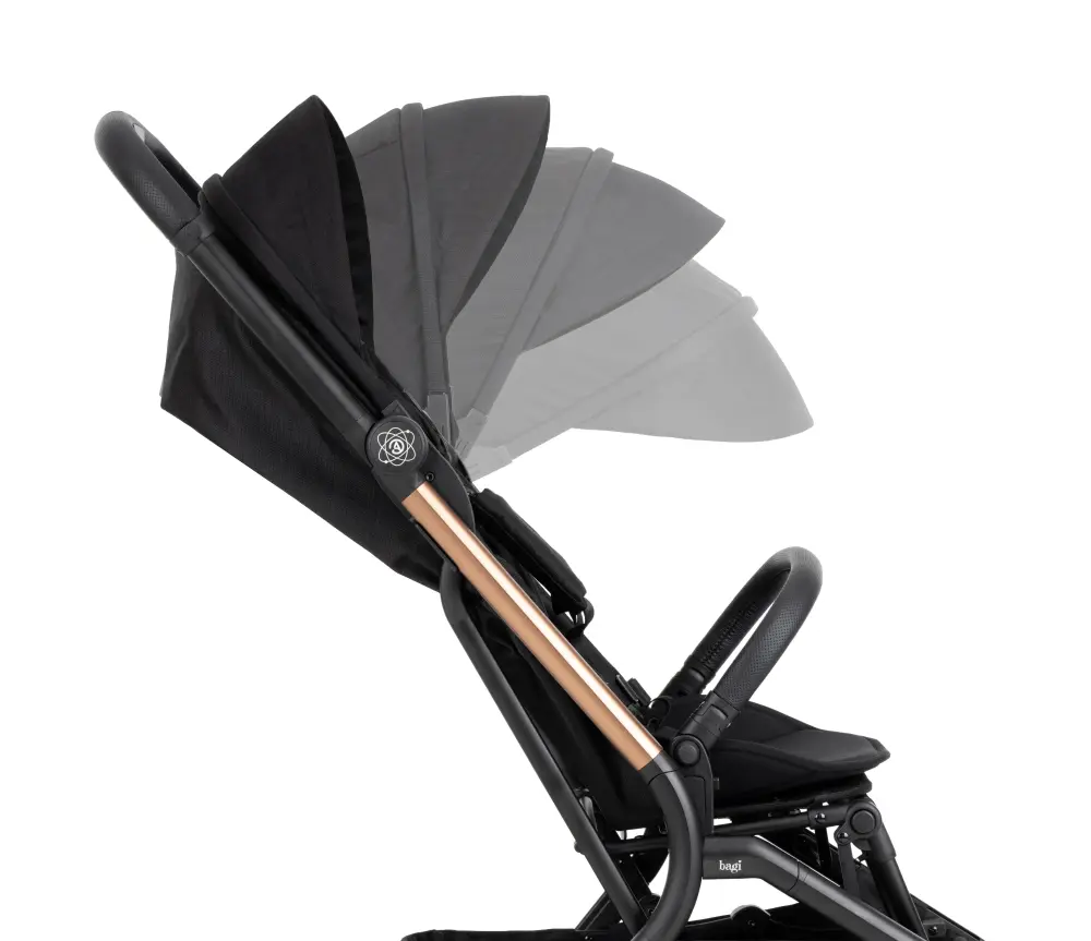 Bagi Atom Grey Cosmo Travel Sistem Bebek Arabası Black Gold - 14