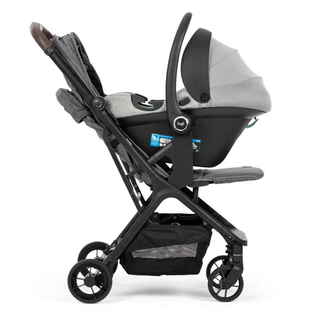 Bagi Compact Autofold Travel Sistem Bebek Arabası Grey - 10