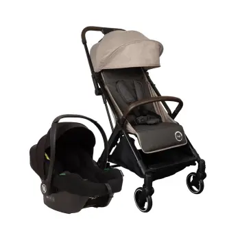 Bagi Gravity Autofold Cosmo Travel Sistem Bebek Arabası Beige - Black