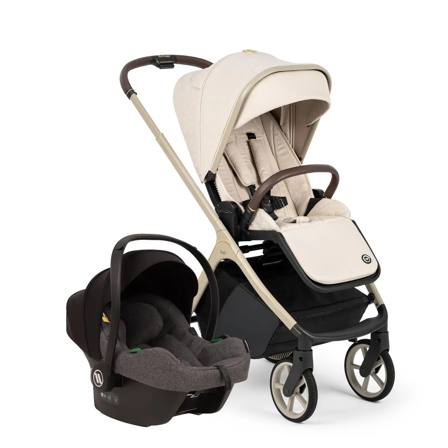 Bagi Heritage Grey Cosmo Travel Sistem Bebek Arabası Beige
