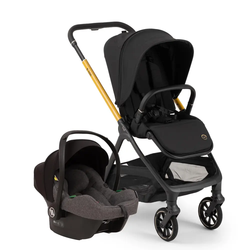 Bagi S500 Autofold Cosmo Travel Sistem Bebek Arabası Black Gold Grey - 1