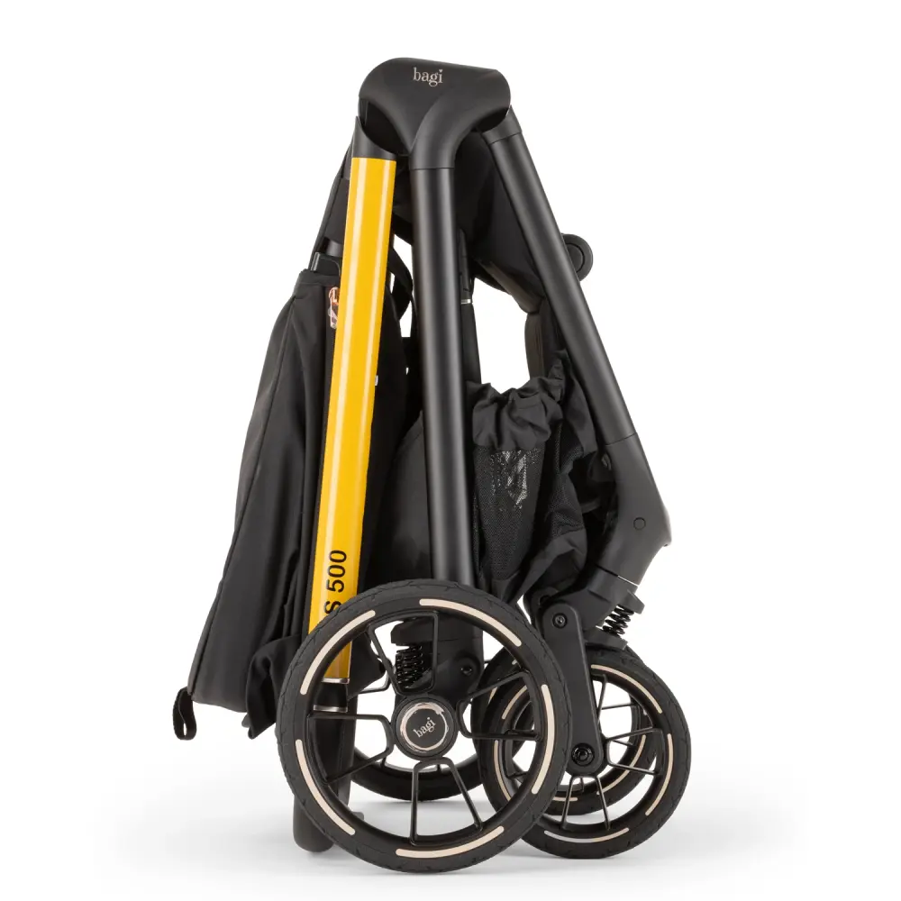 Bagi S500 Autofold Cosmo Travel Sistem Bebek Arabası Black Gold Grey - 12
