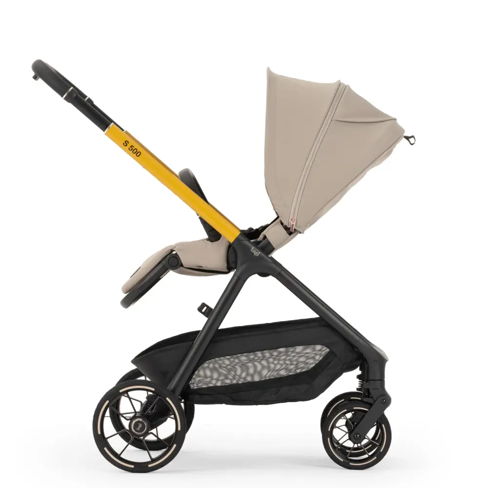 Bagi S500 Autofold Cosmo Travel Sistem Bebek Arabası Light Brown Grey - 11