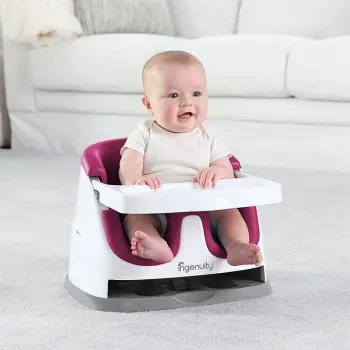 Ingenuity Baby Base Portatif Mama Sandalyesi Pink Flambe (1)