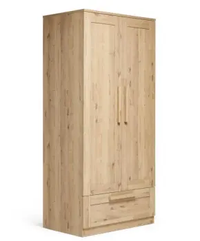 Mamas Papas Atlas Wardrobe Pale Oak - 1