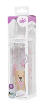Nip 250 ml Antikolik Cam Biberon Kız - 1