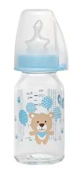 Nip Wide Neck Bottle 125 ml Antikolik Cam Biberon Erkek - 2
