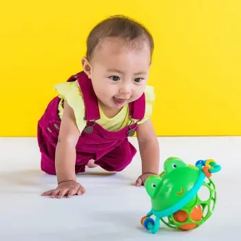 Oball Minik Kurbağa Çıngıraklı Oyuncak - 3