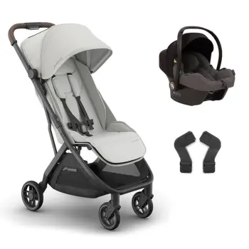 Uppababy Minu V3 Cosmo Travel Sistem Bebek Arabası Savannah - Grey