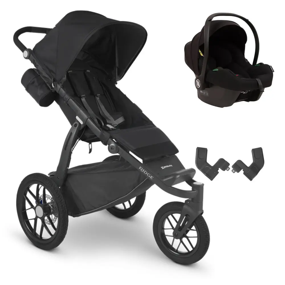 Uppababy Ridge Cosmo Travel Sistem Bebek Arabası Jake - Black - 1